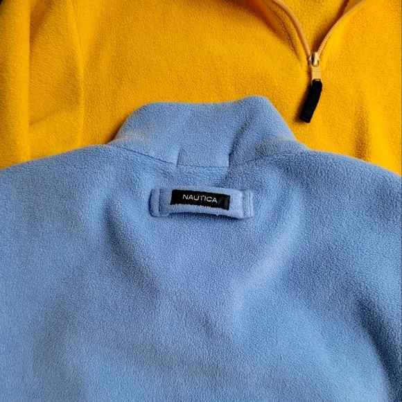 NAUTICA SET OF 2- MENS FLEECE HEAVY DUTY PULLOVER HALF ZIP SWEATSHIRT JACKET - Picture 10 of 11